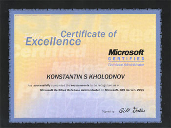 Microsoft Certified Database Administrator